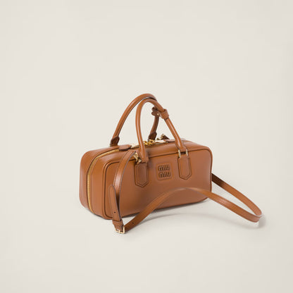 Arcadie leather bag ( Large) Cognac Color