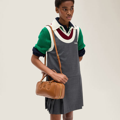 Arcadie leather bag ( Large) Cognac Color