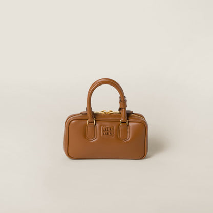 Arcadie leather mini-bag ( MINI ) Cognac Color