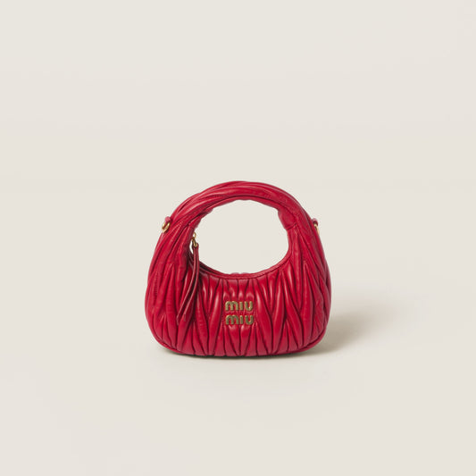 Wander nap leather hobo bag Red -  حقيبة هوبو أحمر Wander جلد