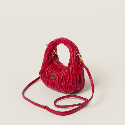 Wander nap leather hobo bag Red -  حقيبة هوبو أحمر Wander جلد