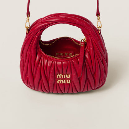 Wander nap leather hobo bag Red -  حقيبة هوبو أحمر Wander جلد
