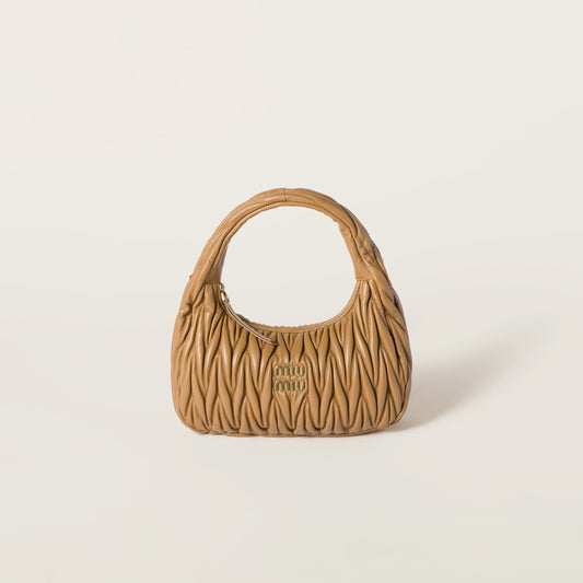 Wander nap leather hobo Caramel -  حقيبة كراميل Wander جلد