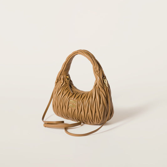 Wander nap leather hobo Caramel -  حقيبة كراميل Wander جلد