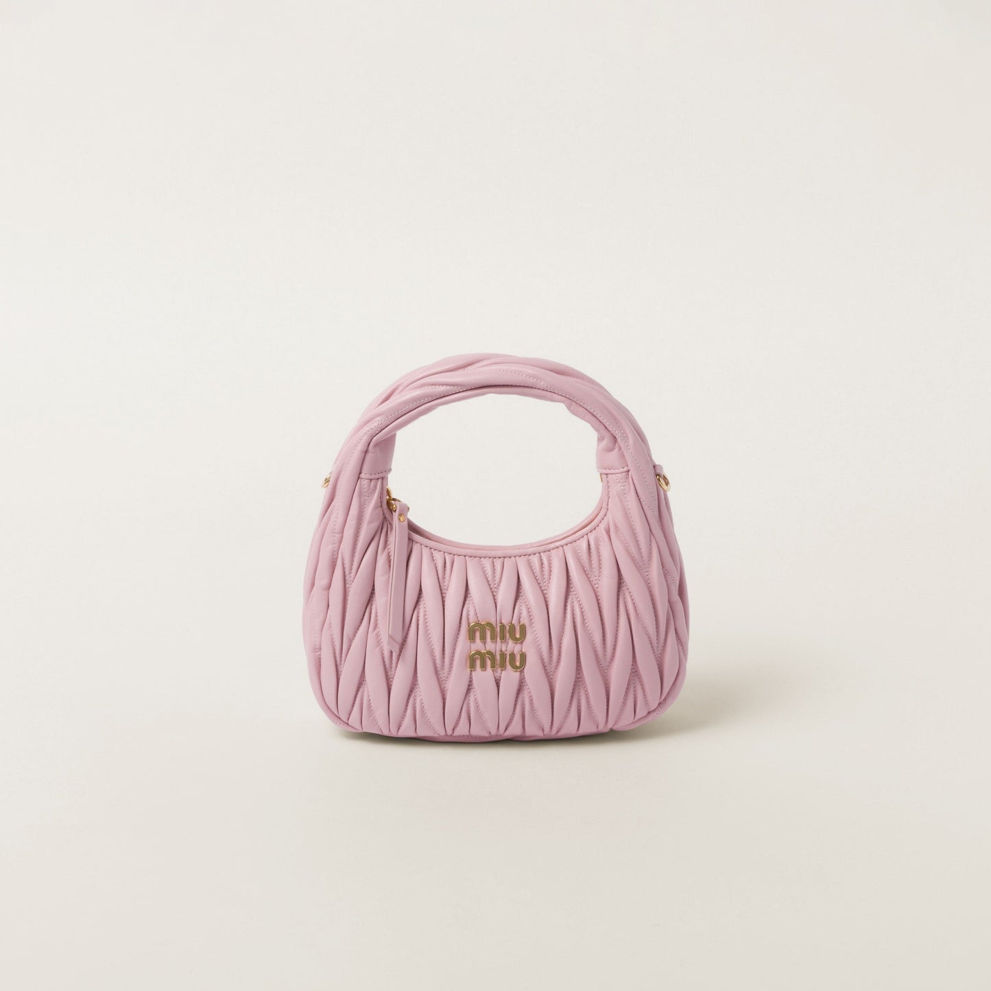 Wander nap leather hobo Alabaster Pink -  حقيبة وردي مرمري Wander جلد