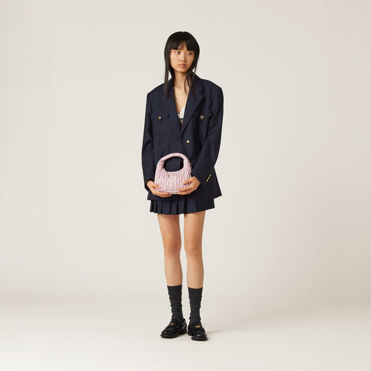 Wander nap leather hobo Alabaster Pink -  حقيبة وردي مرمري Wander جلد