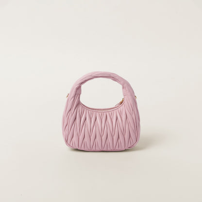 Wander nap leather hobo Alabaster Pink -  حقيبة وردي مرمري Wander جلد