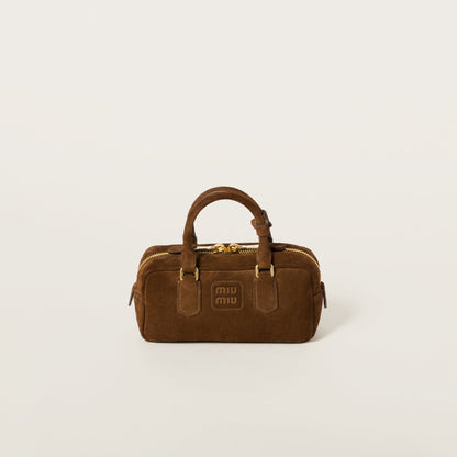 Arcadie padded suede top-handle bag Cocoa Brown (Regular)