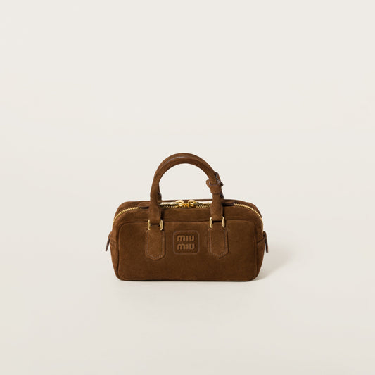 Arcadie padded suede top-handle bag Cocoa Brown (Regular)