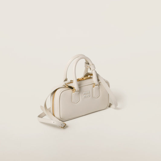 Arcadie leather bag Chalk White (Mini)