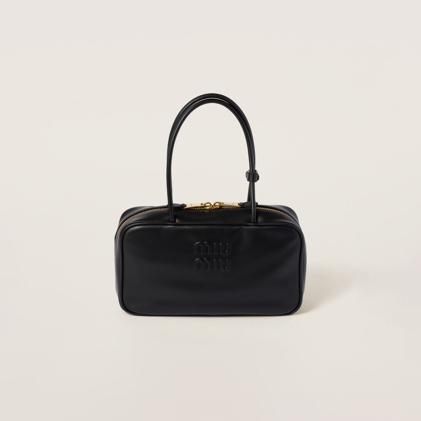 Beau leather top-handle bag Black (Medium)