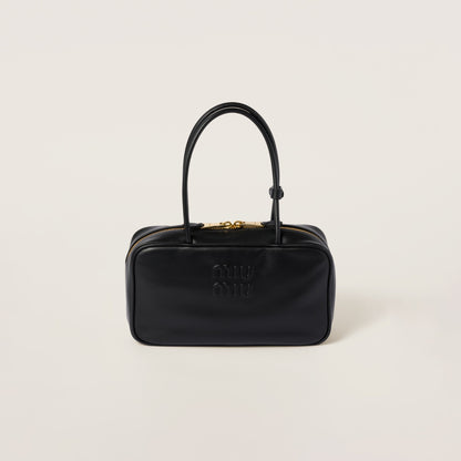 Beau leather top-handle bag Black (Medium)