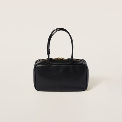 Beau leather top-handle bag Black (Medium)