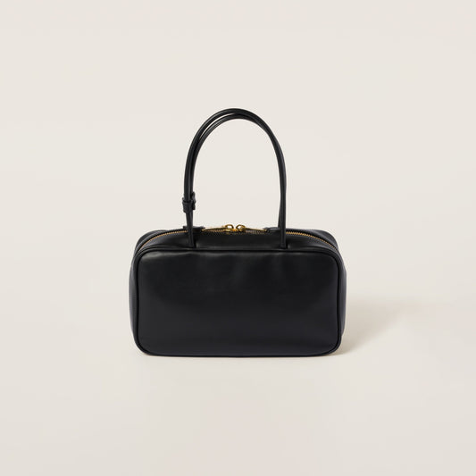 Beau leather top-handle bag Black (Medium)