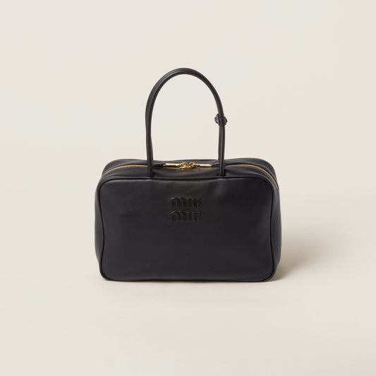 Leather Beau bag Black (Large)