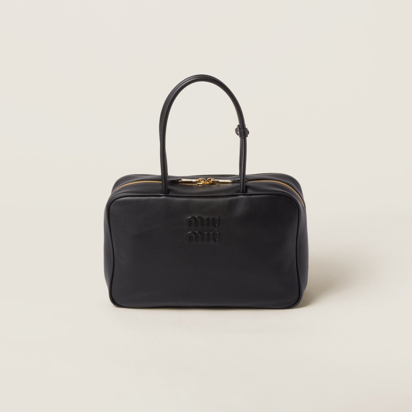 Leather Beau bag Black (Large)