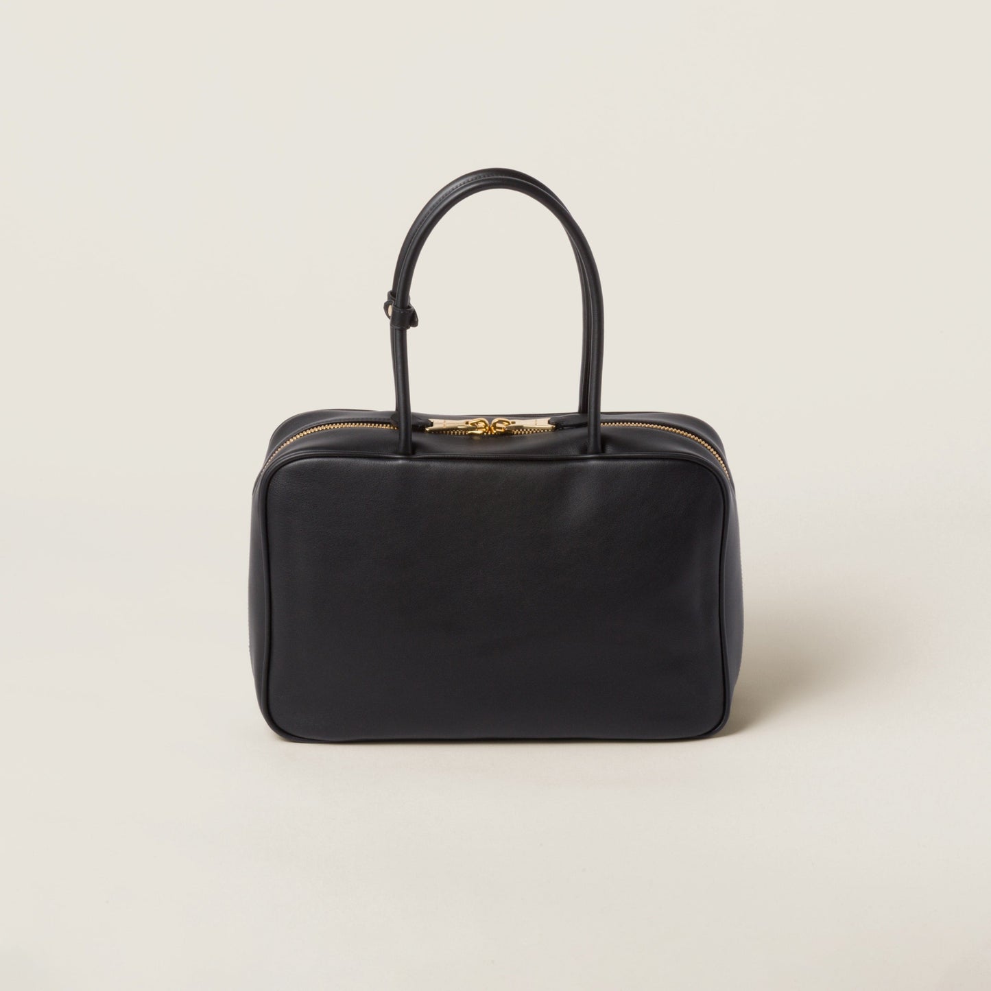 Leather Beau bag Black (Large)