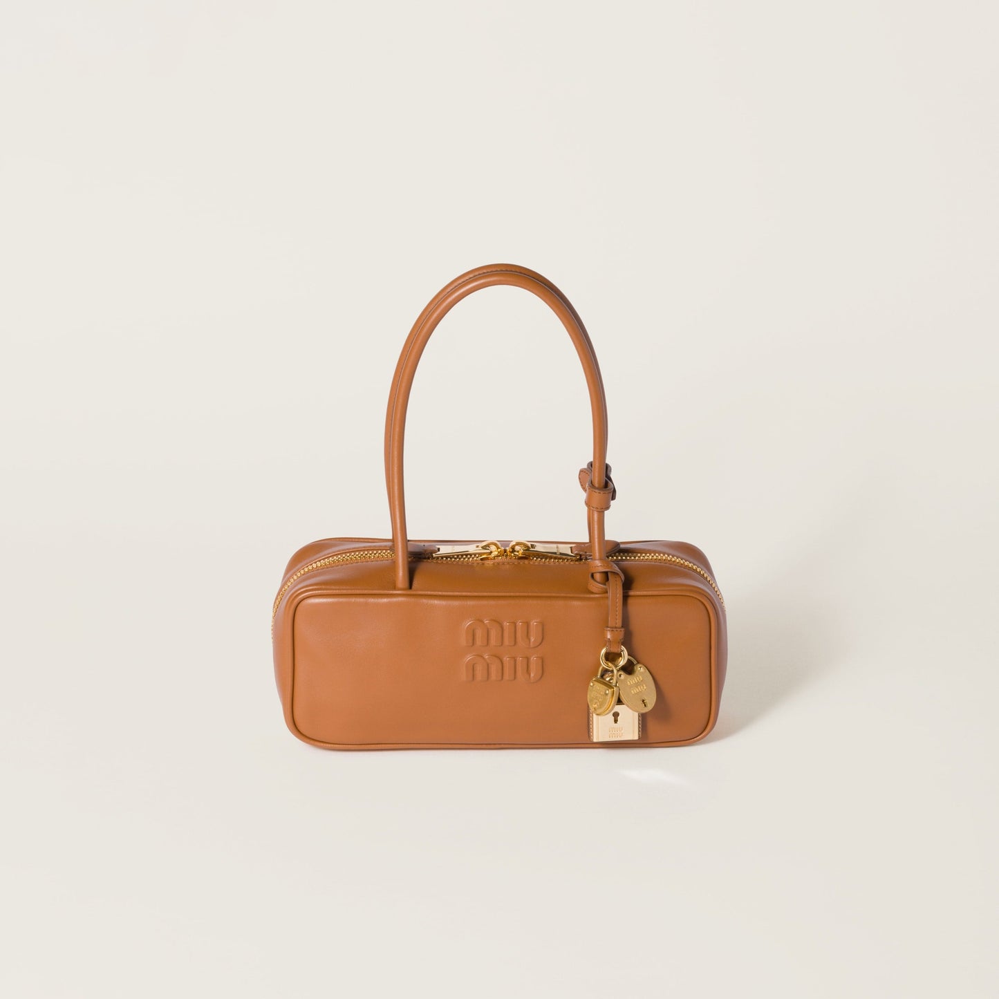 Leather Beau bag Cognac (Small)