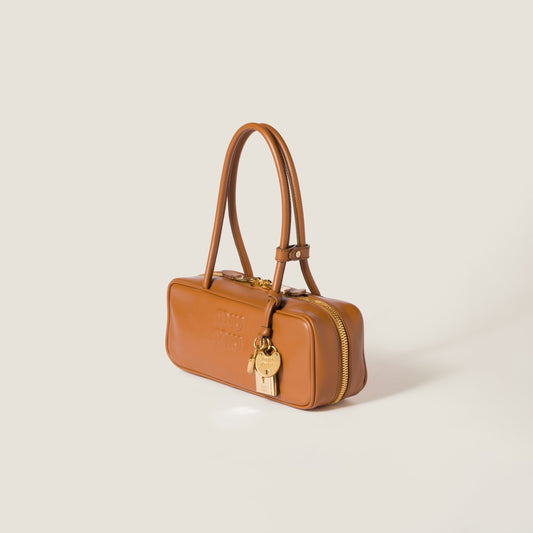 Leather Beau bag Cognac (Small)
