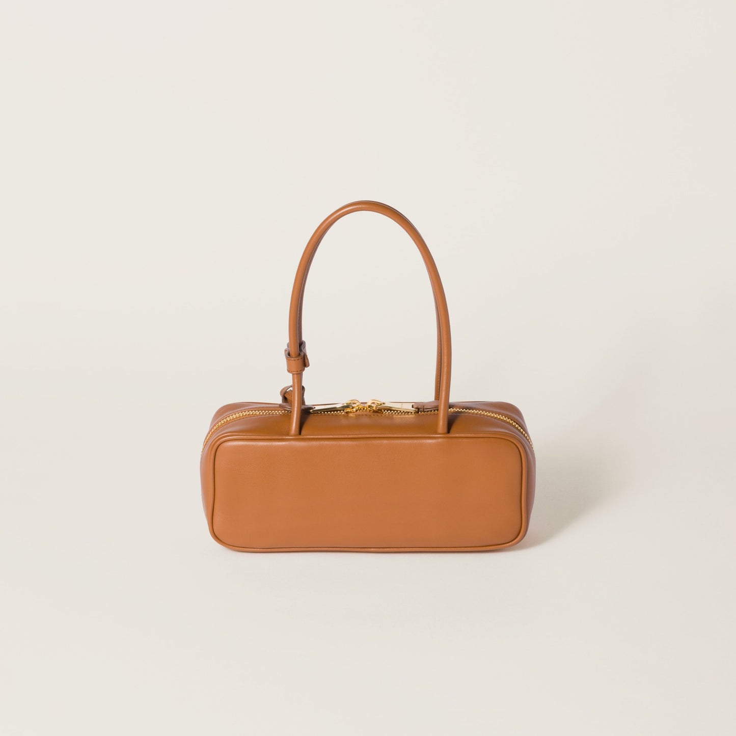 Leather Beau bag Cognac (Small)