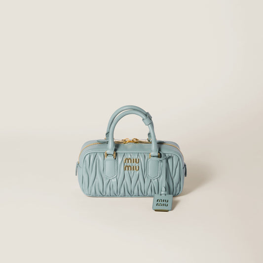 Arcadie leather bag matelassé Powder Blue - حقيبة Arcadie جلد لون لبني ماتلاسي