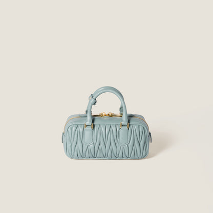 Arcadie leather bag matelassé Powder Blue - حقيبة Arcadie جلد لون لبني ماتلاسي