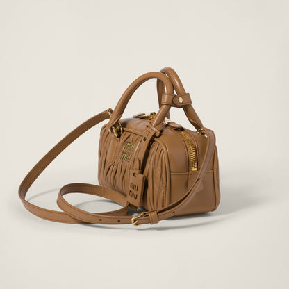 Arcadie leather bag matelassé Caramel - حقيبة Arcadie جلد لون كراميل ماتلاسي
