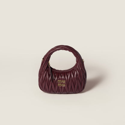 Wander nap leather hobo bag Burgundy -  حقيبة هوبو نبيتي غامق Wander جلد