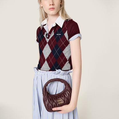 Wander nap leather hobo bag Burgundy -  حقيبة هوبو نبيتي غامق Wander جلد